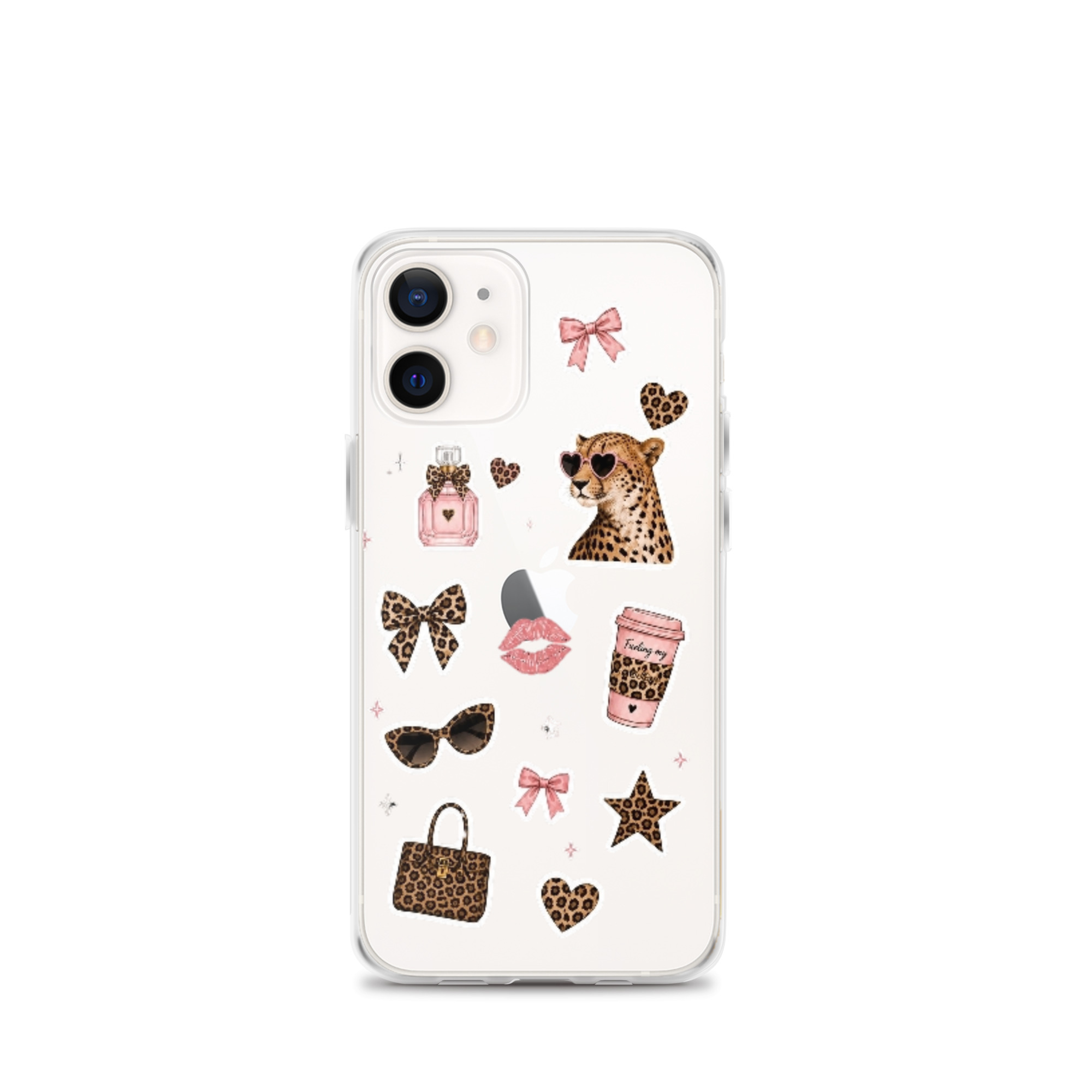 Cheetah Girl Stickers Clear Case for iPhone - Image 9