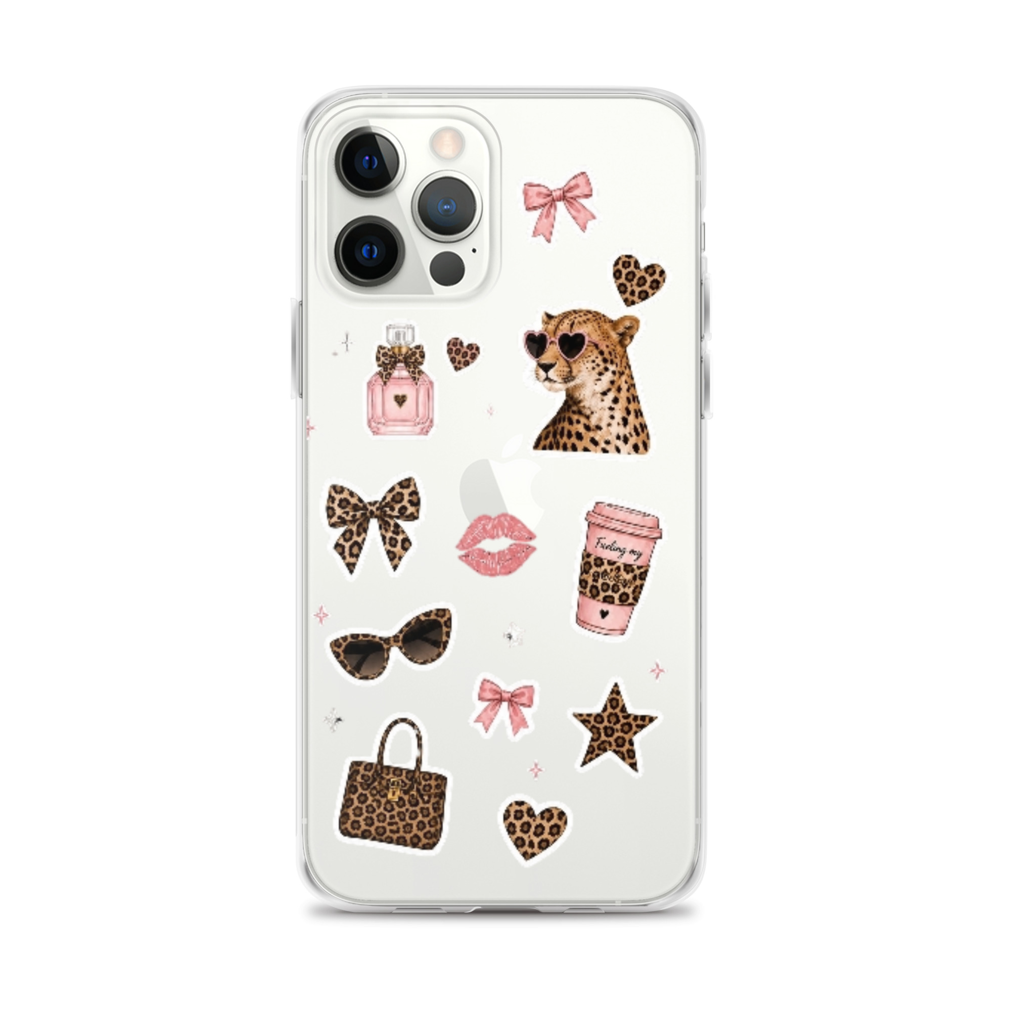 Cheetah Girl Stickers Clear Case for iPhone - Image 11