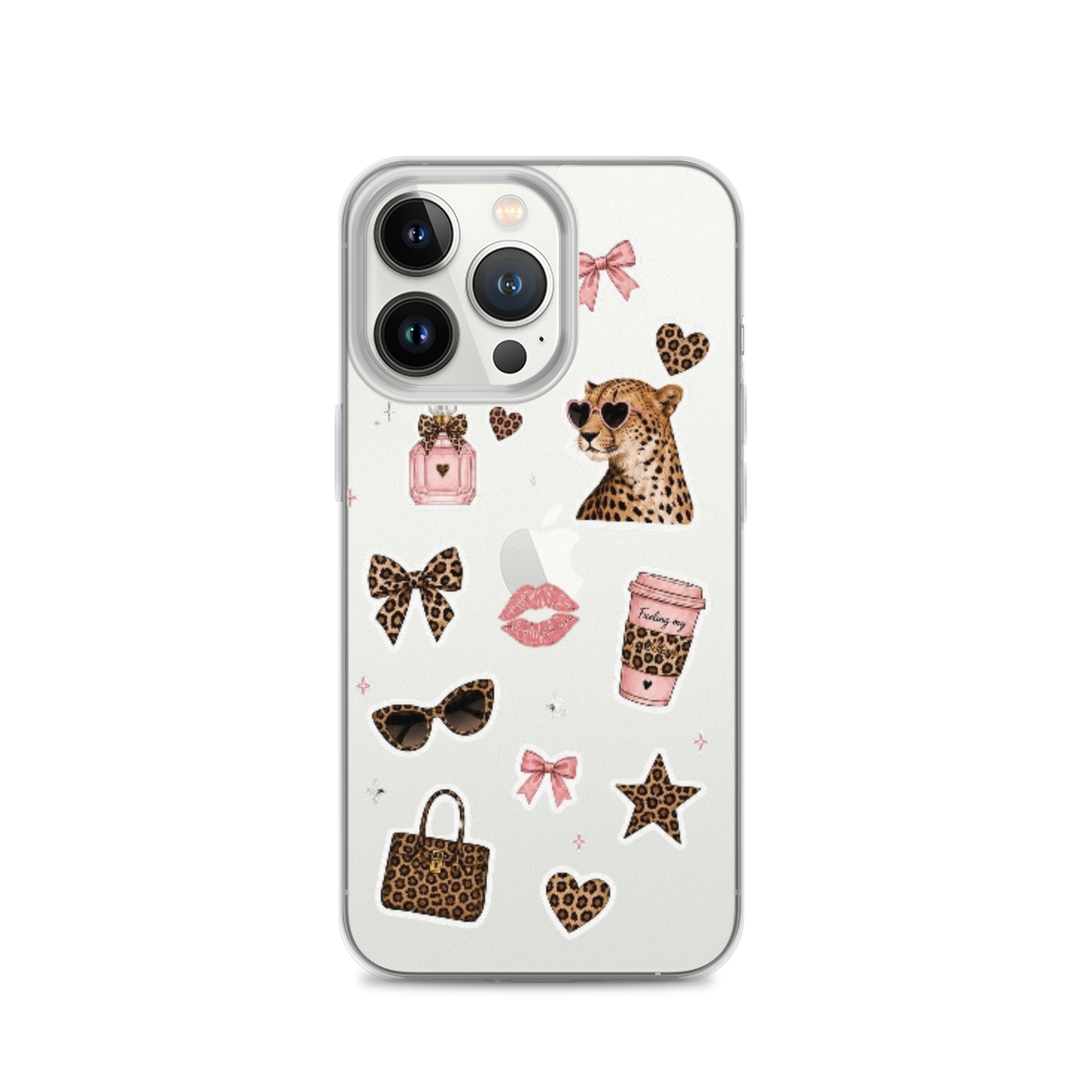 Cheetah Girl Stickers Clear Case for iPhone - Image 21