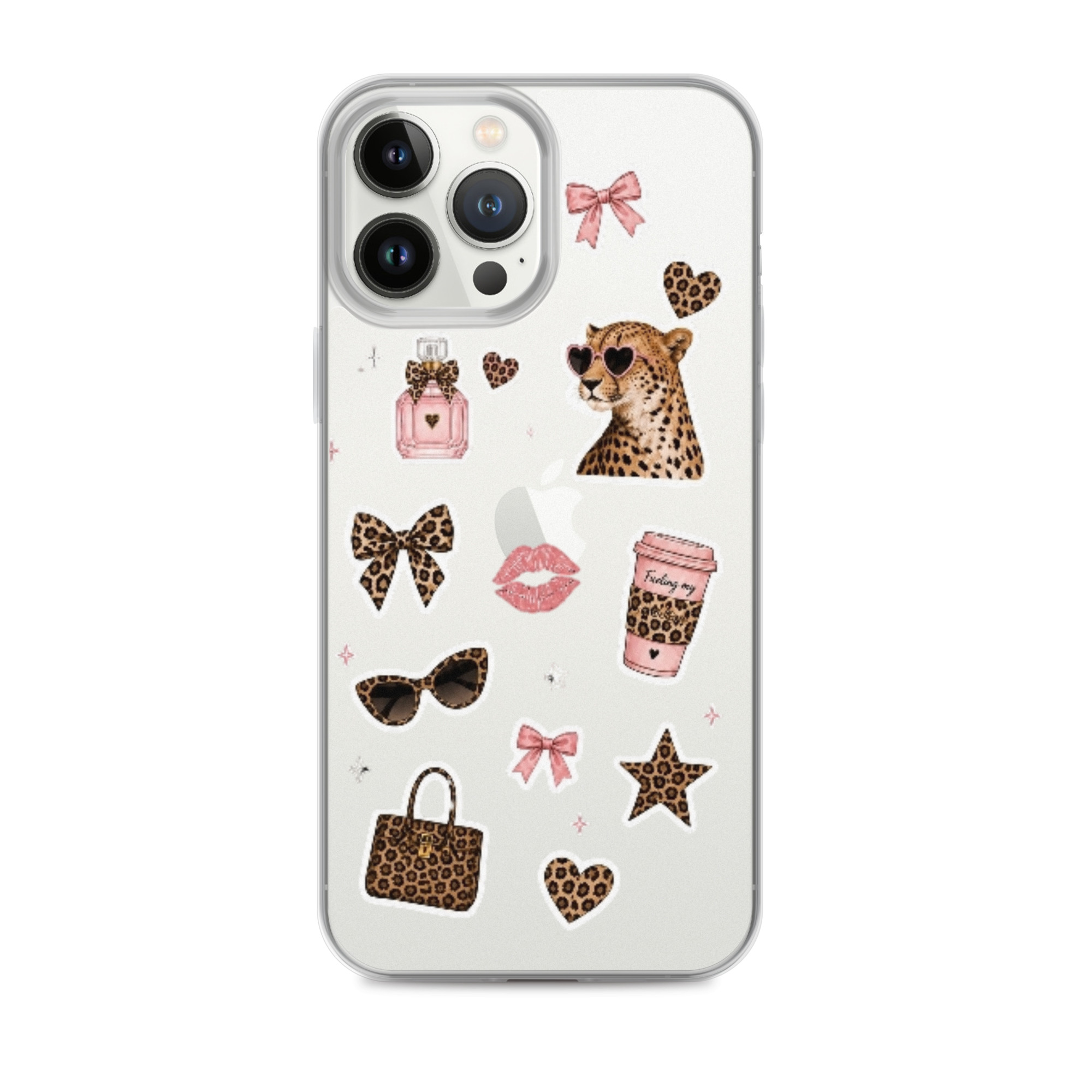 Cheetah Girl Stickers Clear Case for iPhone - Image 19