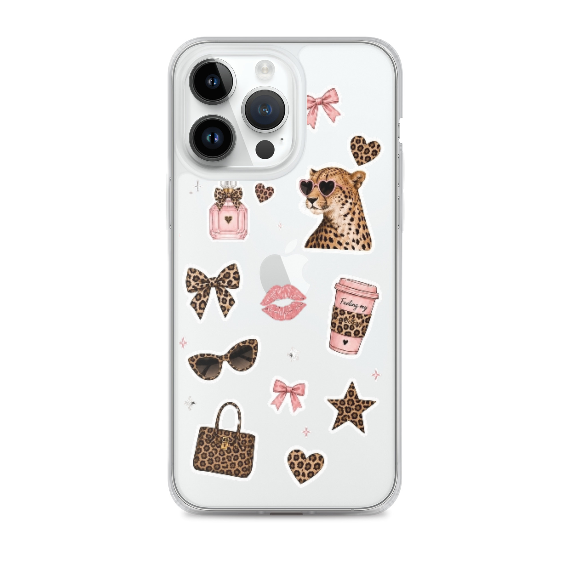 Cheetah Girl Stickers Clear Case for iPhone - Image 27