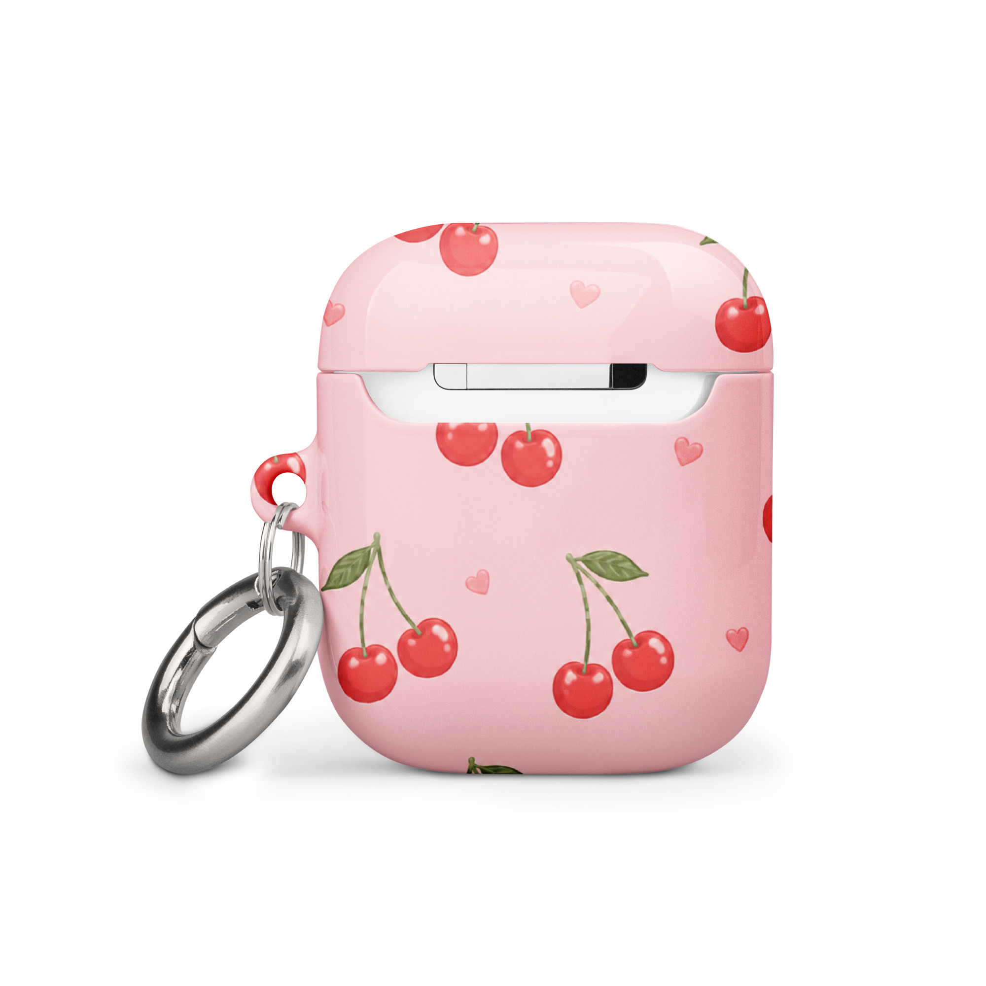 Sweet Cherry Pop Silicone AirPods Case - Image 4