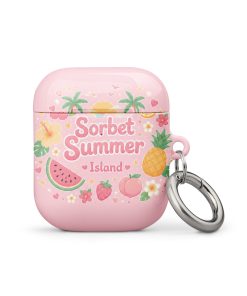 Sorbet Summer Island Silicone AirPods Case