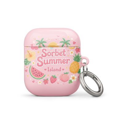 Sorbet Summer Island Silicone AirPods Case