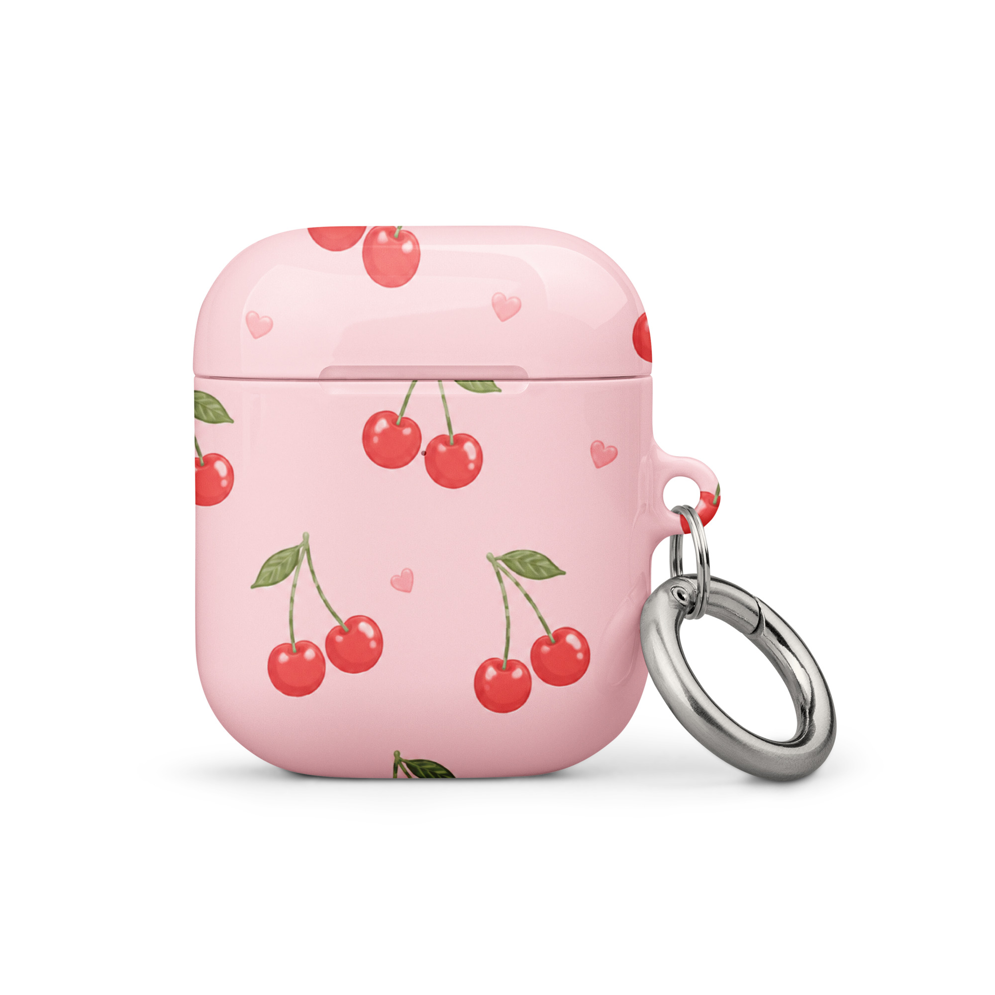 Sweet Cherry Pop Silicone AirPods Case - Image 2