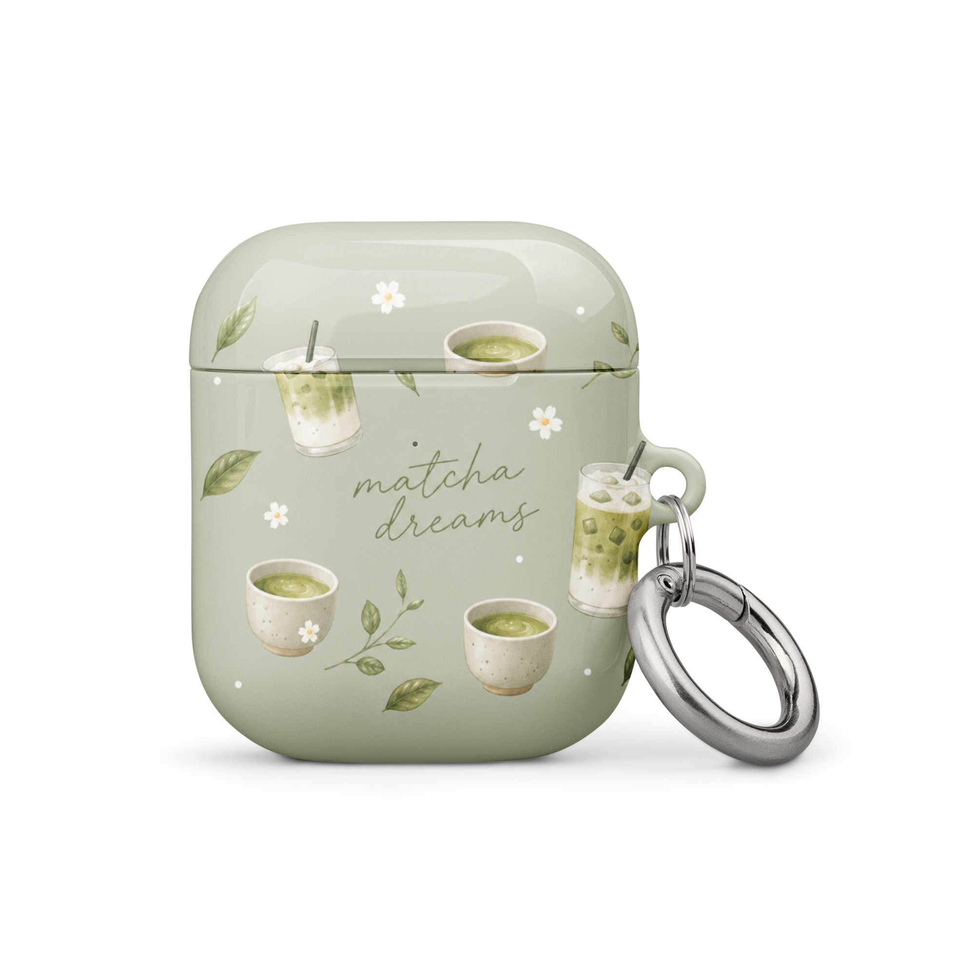 Matcha Dreams Silicone AirPods Case