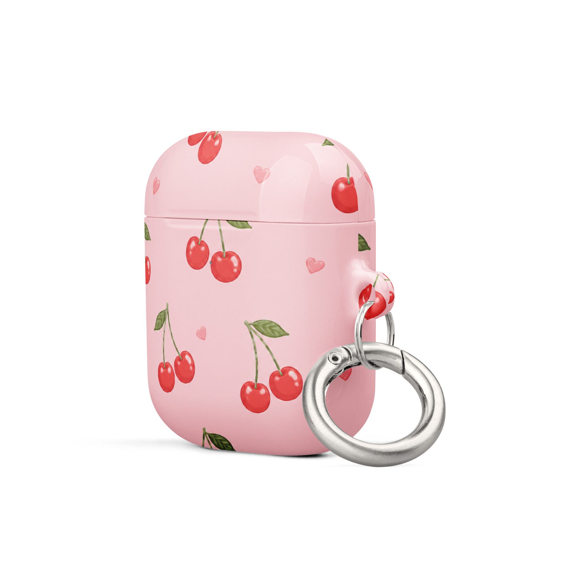 Sweet Cherry Pop Silicone AirPods Case - Image 3