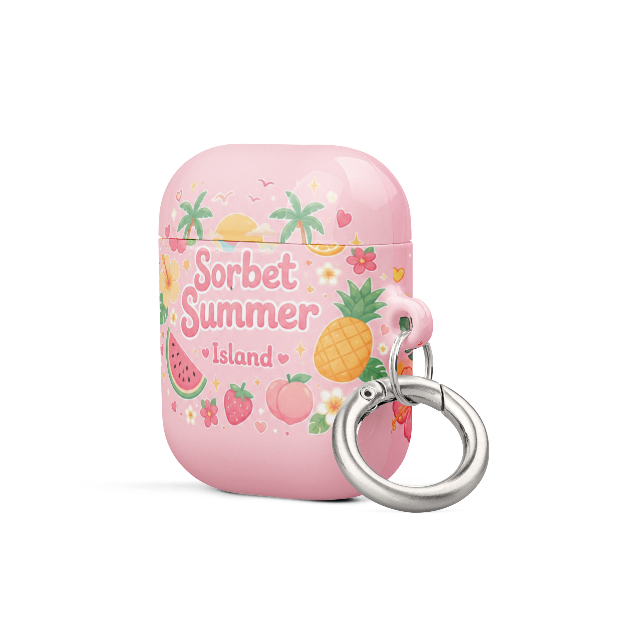 Sorbet Summer Island Silicone AirPods Case - Image 6