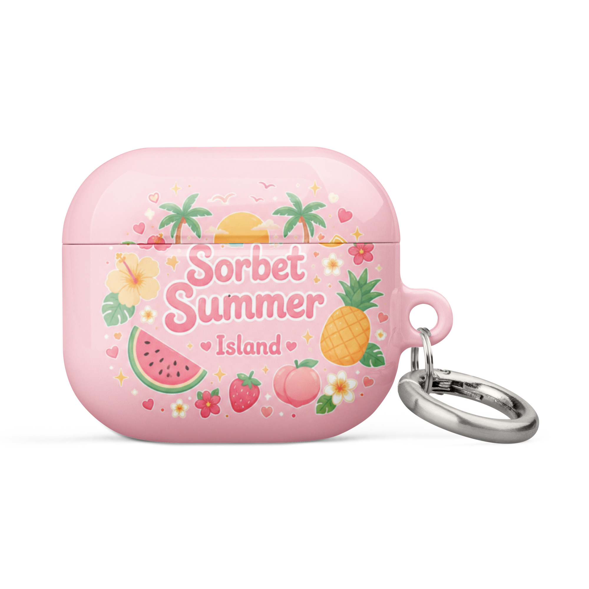 Sorbet Summer Island Silicone AirPods Case - Image 9