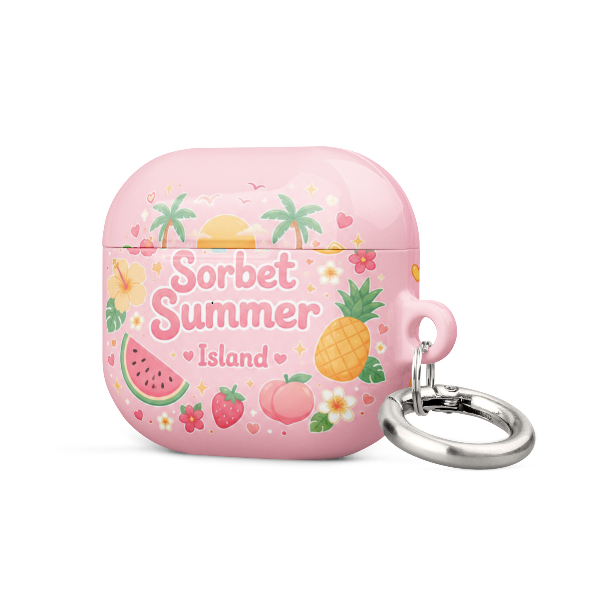 Sorbet Summer Island Silicone AirPods Case - Image 10