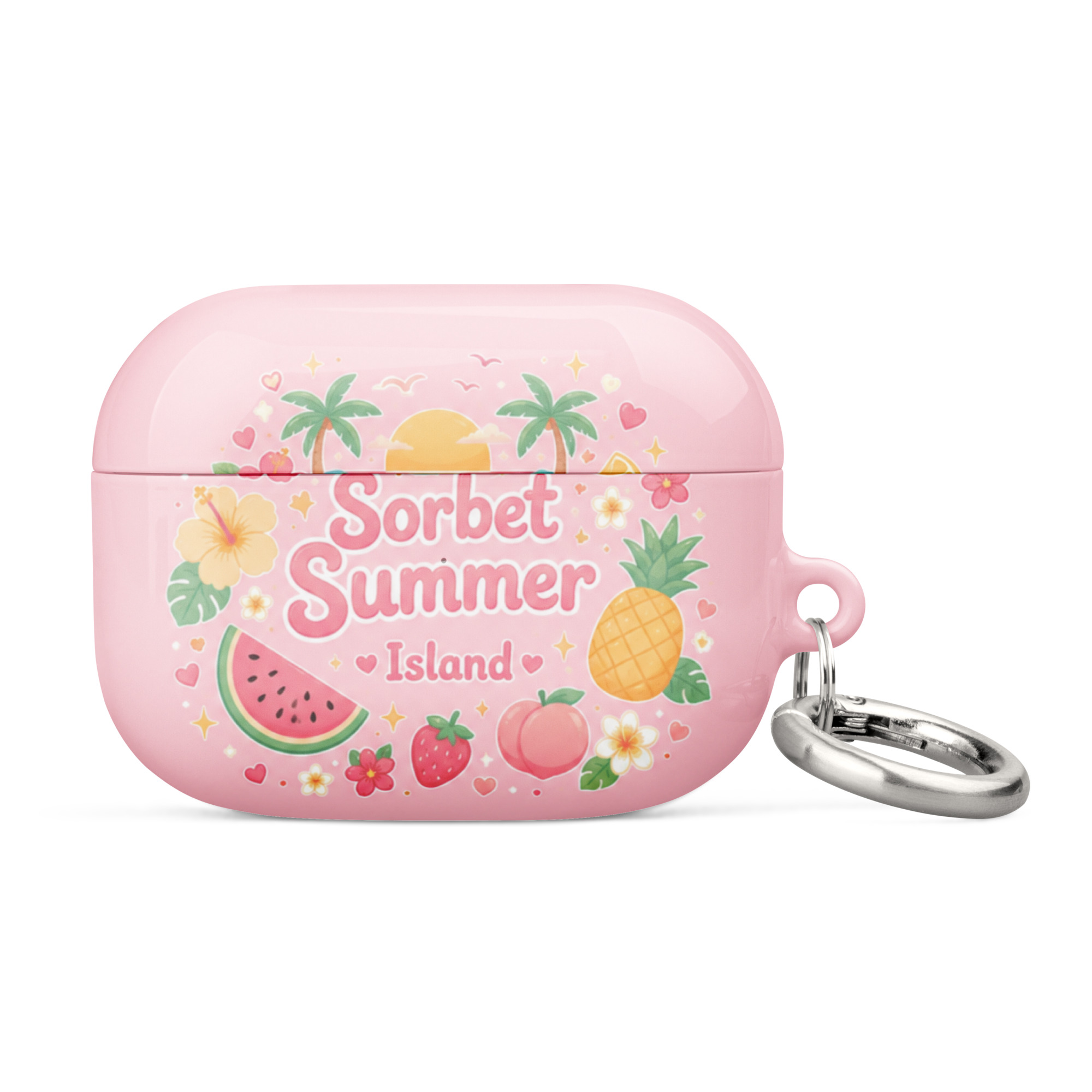 Sorbet Summer Island Silicone AirPods Case - Image 13