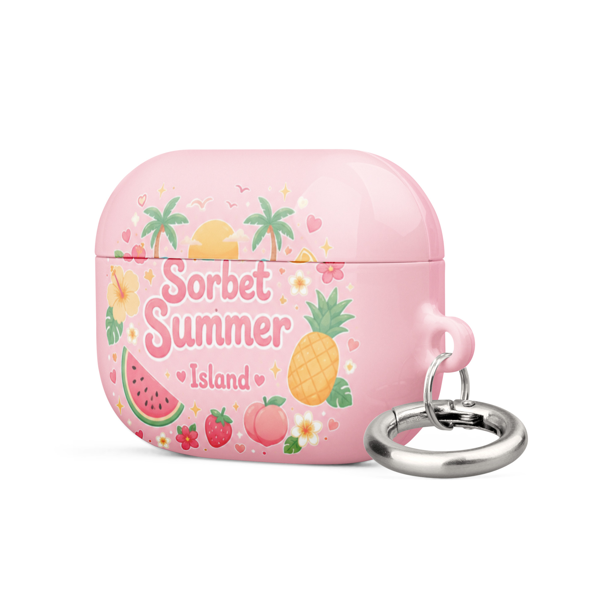 Sorbet Summer Island Silicone AirPods Case - Image 14