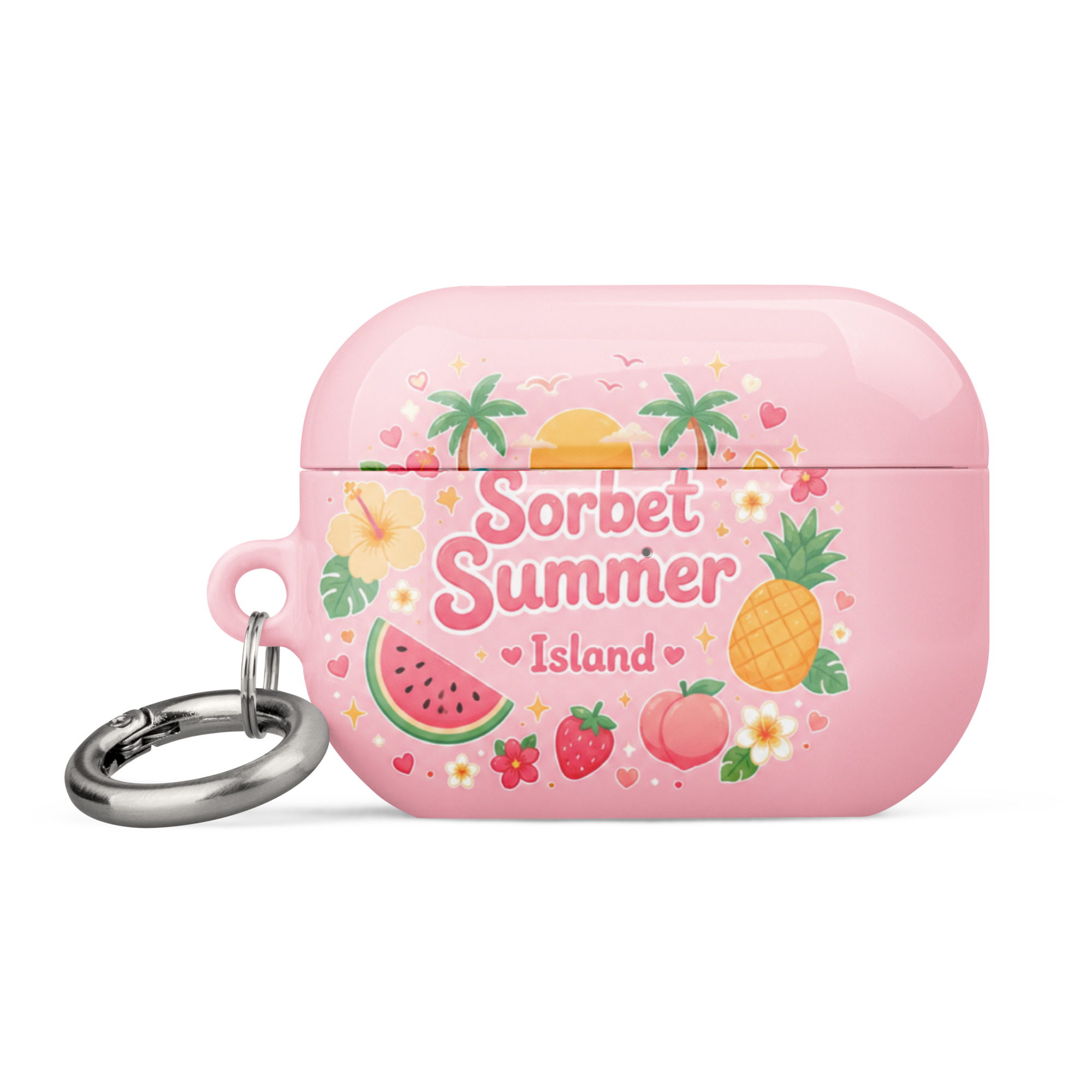 Sorbet Summer Island Silicone AirPods Case - Image 18
