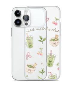 Alternative view of Iced Matcha Club  Clear Case for iPhone