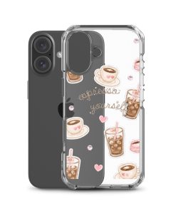 Alternative view of Espresso Yourself Clear Case for iPhone