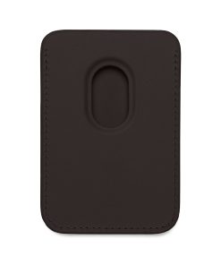 Alternative view of MagSafe Vegan Card Wallet — Black Leopard Print