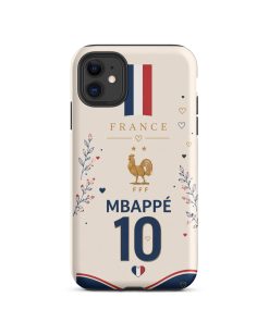 Alternative view of France Mbappé 10 Floral Fan iPhone Case