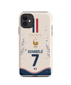 Alternative view of France Dembélé 7 Floral Fan iPhone Case