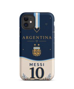 Alternative view of Argentina Messi 10 Navy Fan iPhone Case