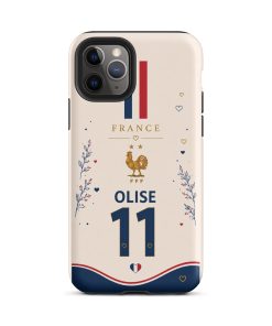 Alternative view of France Olise 11 Floral Fan iPhone Case