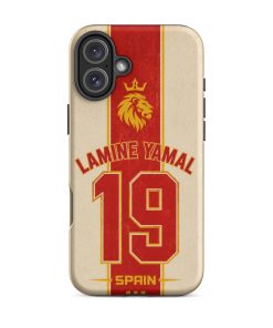 Lamine Yamal 19 Retro Spain iPhone Case