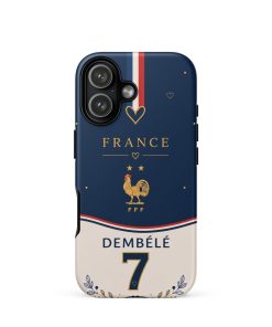 France Dembélé 7 Navy Fan iPhone Case