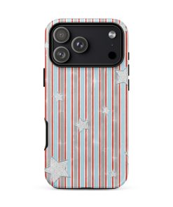 Glitter Star Stripe iphone Case